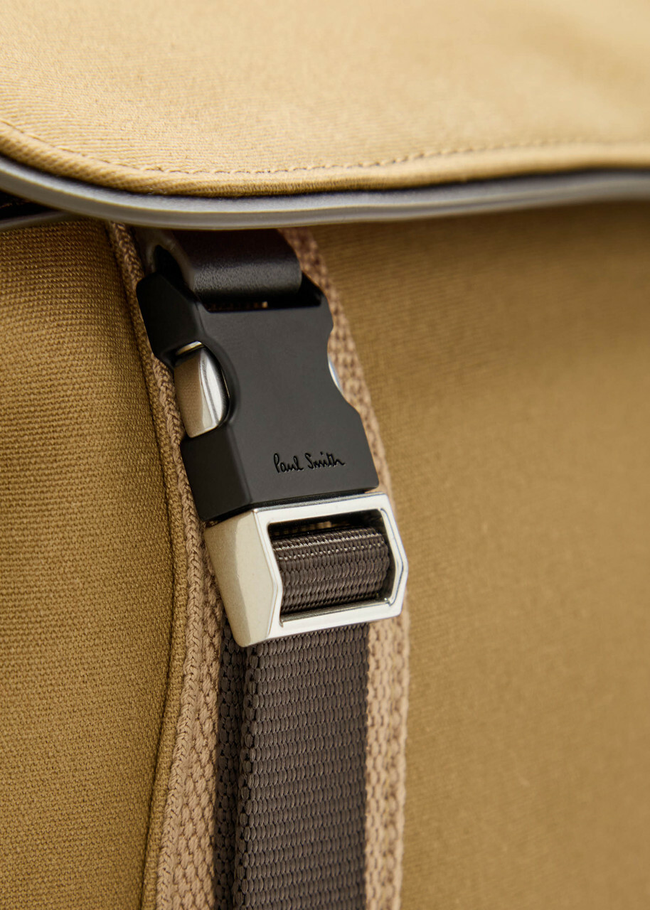 Paul Smith Canvas and Leather Backpack - Brown - One Size