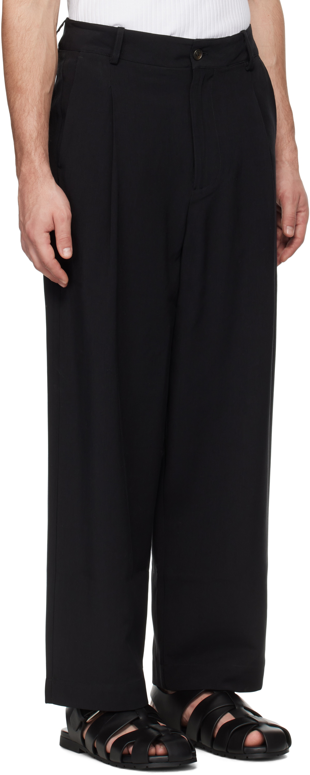 COMMAS Black Travel Trousers