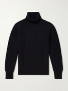 Stòffa - Ribbed Cashmere Rollneck Sweater - Black