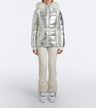 Yves Salomon Belted shearling-trimmed ski jacket