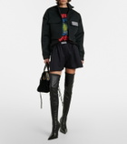 Balenciaga Cropped technical faille track jacket