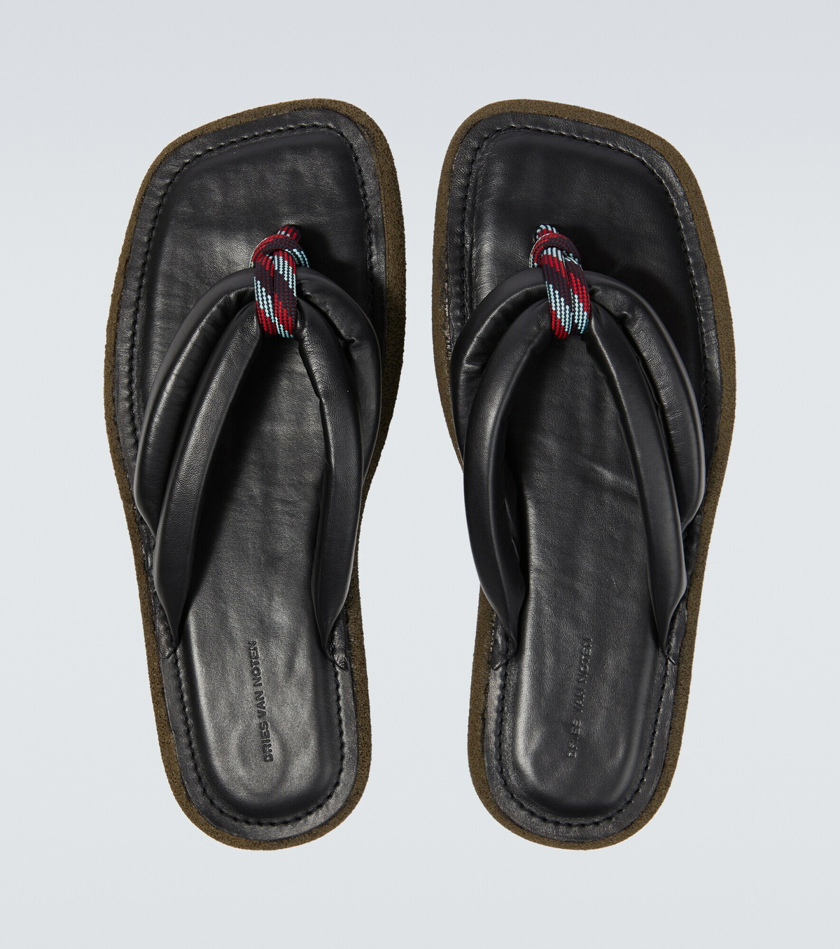 Dries Van Noten - Leather thong sandals Dries Van Noten