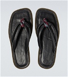 Dries Van Noten - Leather thong sandals