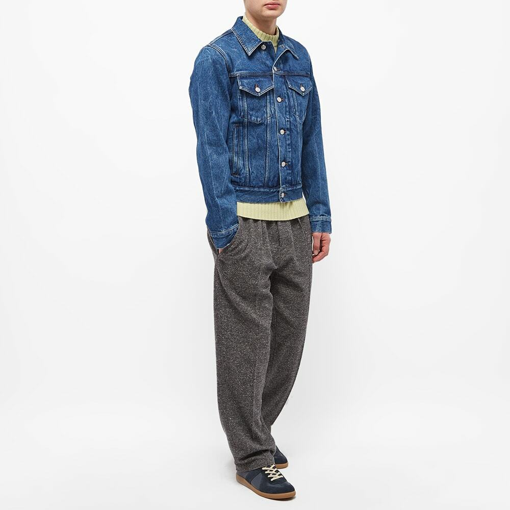 Dries Van Noten Men's Washed Denim Jacket in Blue Dries Van