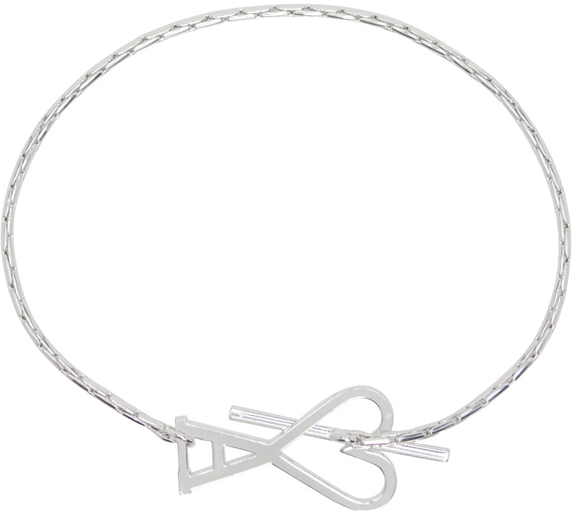 AMI Paris Silver ADC Chain Bracelet