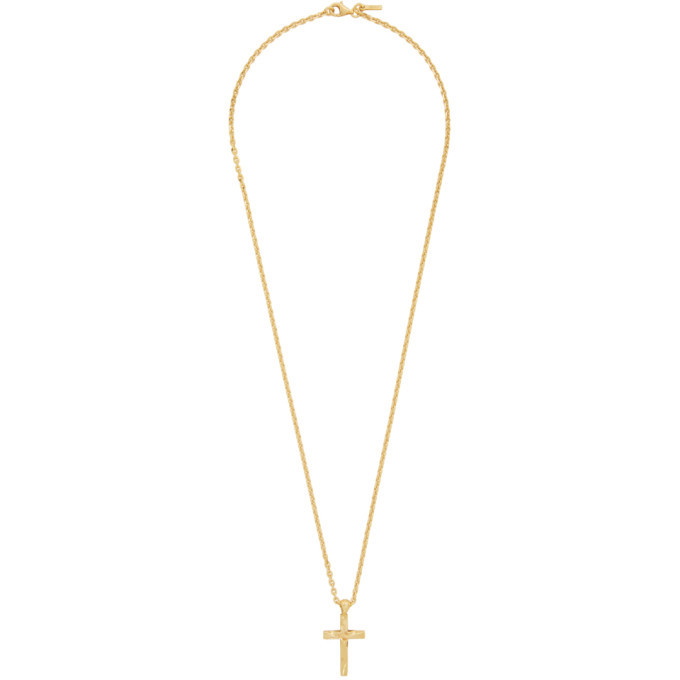 Photo: Emanuele Bicocchi Gold Cross Pendant Necklace
