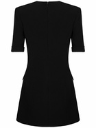 BALMAIN Viscose Crepe Mini Dress