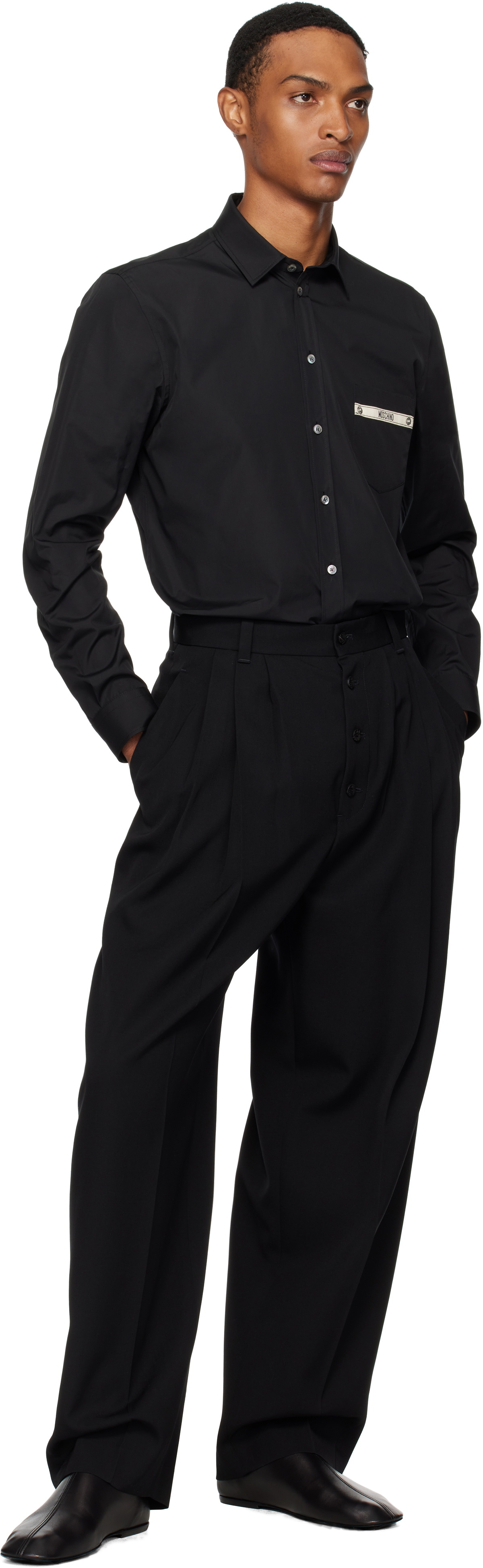 Moschino Black Moschino Tape Shirt
