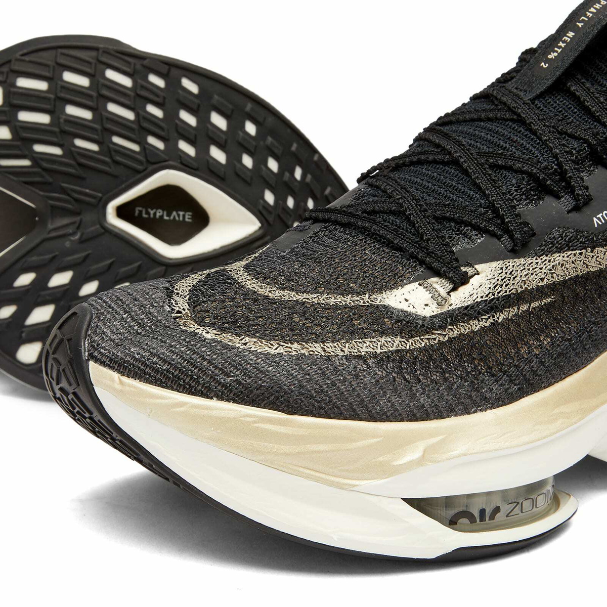 Nike Running Men's Nike Alphafly 2 Sneakers in Black/Metallic Gold Grain