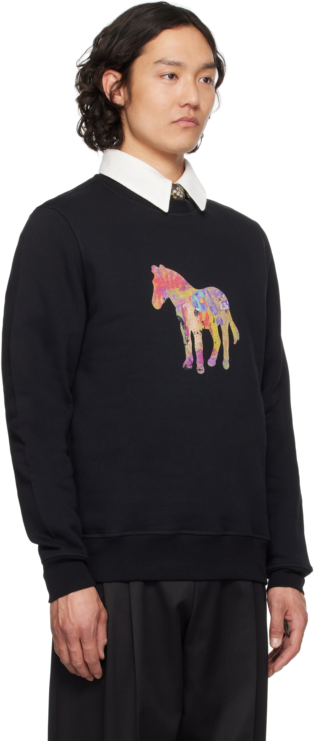 PS by Paul Smith Black Craft Zebra Sweatshirt