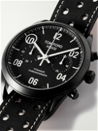 TOM FORD Timepieces - 002 Limited Edition Automatic 43.5mm Titanium and Perforated Leather Watch