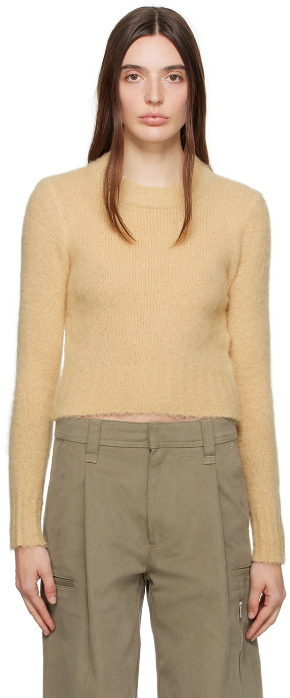 AMI Paris Yellow Brushed Sweater