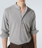 Stòffa Cotton and silk Henley shirt