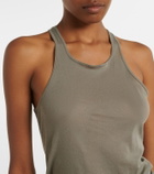 Rick Owens Ribbed-knit cotton tank top