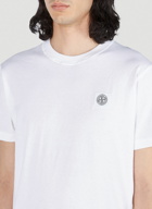 Stone Island - Compass Patch T-Shirt in White