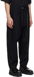 White Mountaineering Black Linen Trousers