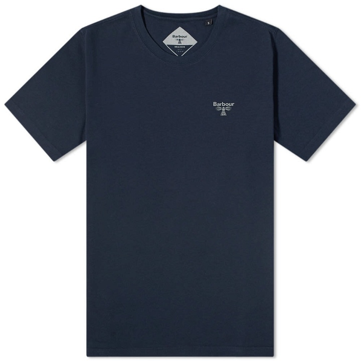 Photo: Barbour Men's Beacon Small Logo T-Shirt in New Navy