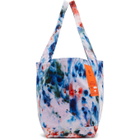 S.R. STUDIO. LA. CA. White and Blue SOTO Hand-Dyed Laundry Tote