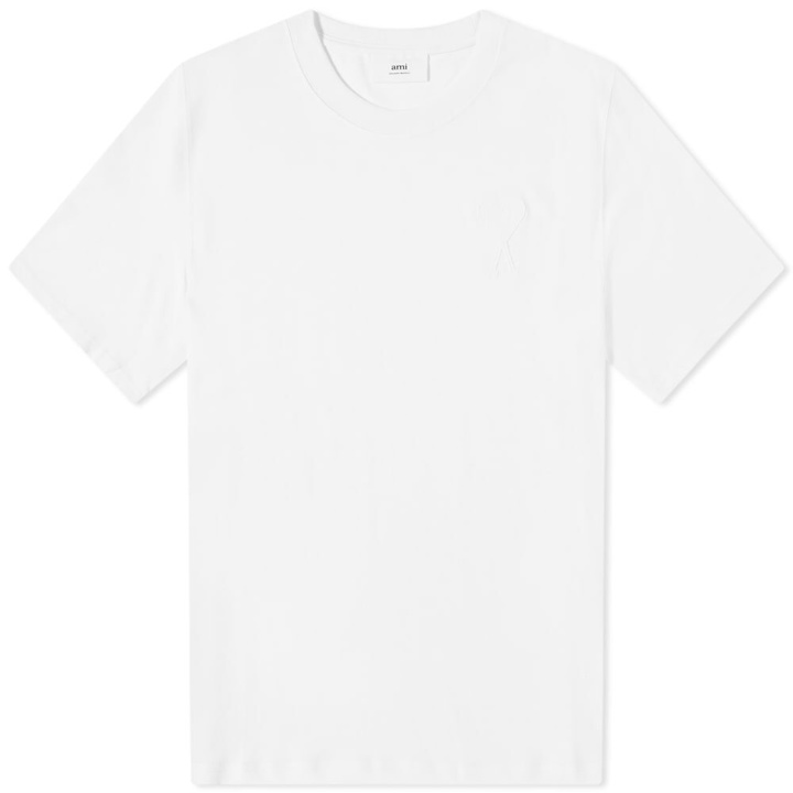 Photo: AMI Men's Tonal Logo T-Shirt in White