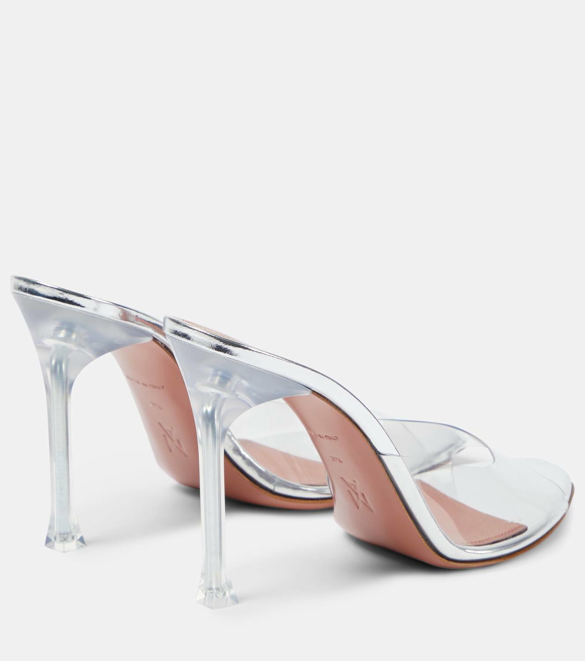 Amina Muaddi Alexa 105 PVC mules