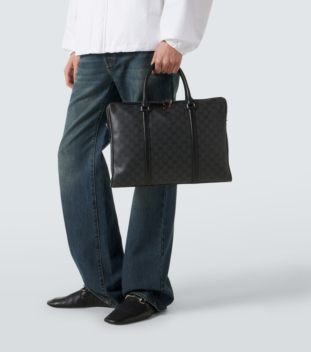 Gucci Gucci Essence Classic Medium GG canvas briefcase
