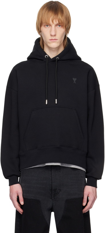 Photo: AMI Paris Black Ami De Cœur Hoodie