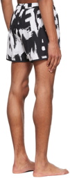 Alexander McQueen Black Nylon Swim Shorts