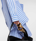 JW Anderson Striped peplum cotton shirt