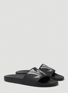 Logo Pool Slides in Black