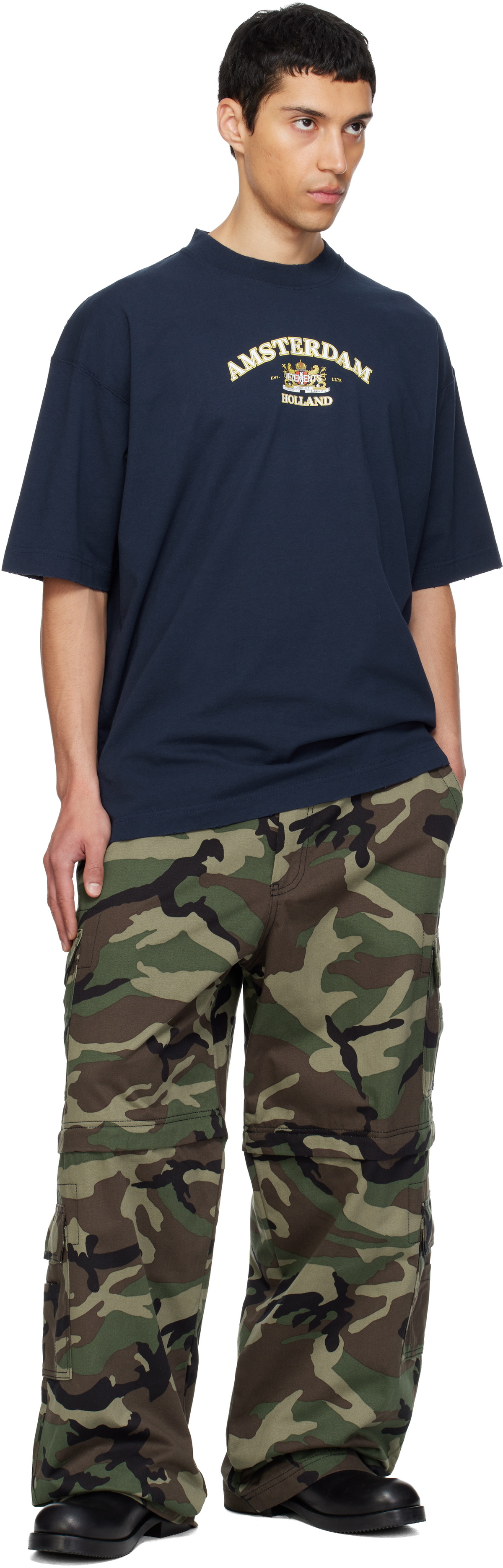 VETEMENTS Green Camo Cargo Pants