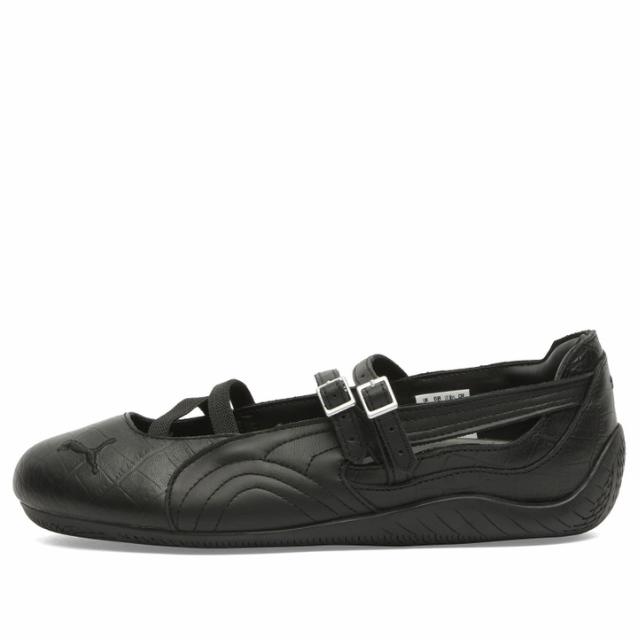Photo: Puma Women's Speedcat Ballet Croc Sneaker in Puma Black/Cool Dark Gray