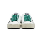 Golden Goose White and Grey Hi Star Sneakers