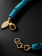 Jacquie Aiche - Gold Turquoise Beaded Bracelet
