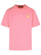 Barrow orso Pink Cotton T-shirt