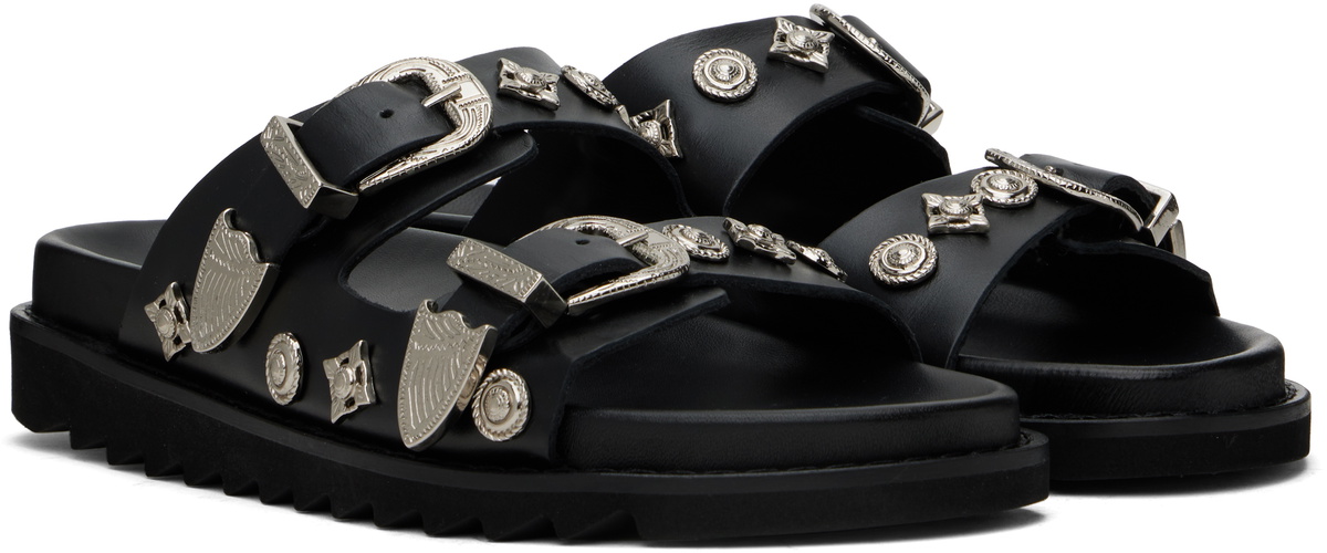 Toga Virilis Black Buckle Sandals Toga Virilis