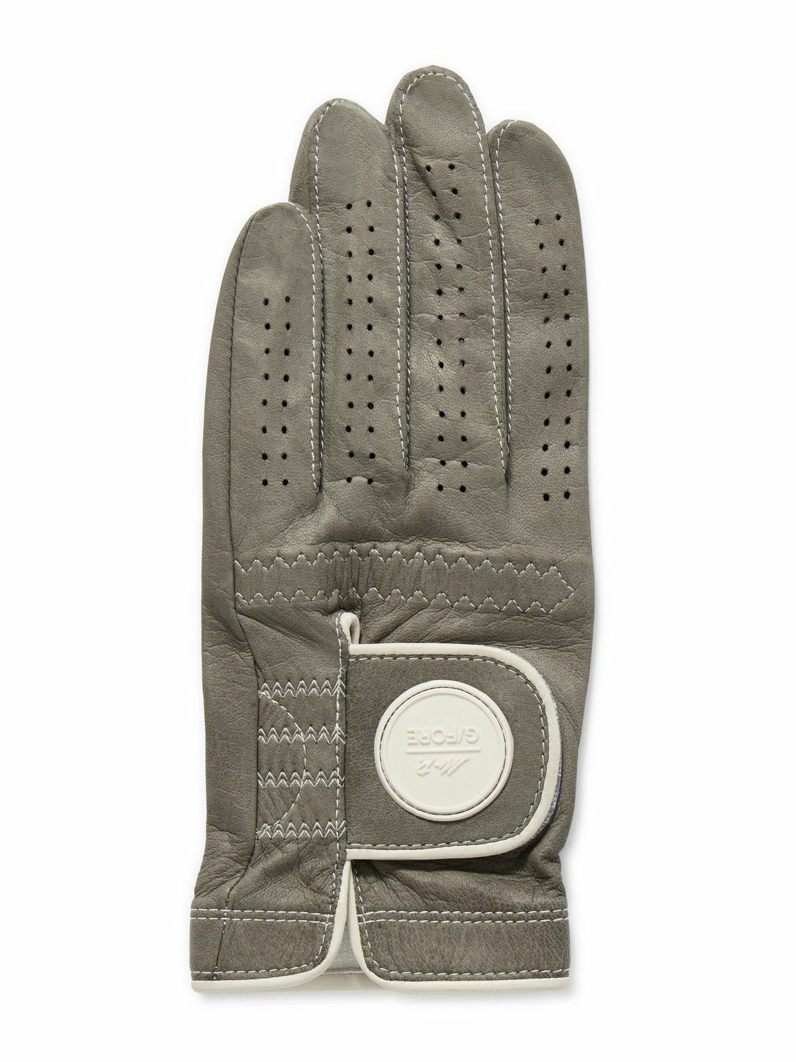 Mr P. - G/FORE Golf Logo-Appliquéd Leather Left Hand Glove - Green