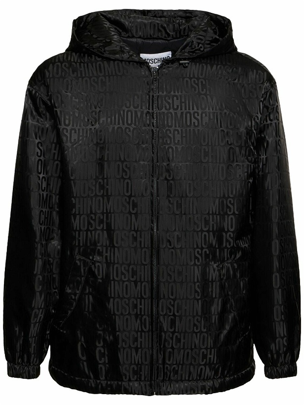 Photo: MOSCHINO - Moschino Logo Nylon Jacquard Jacket
