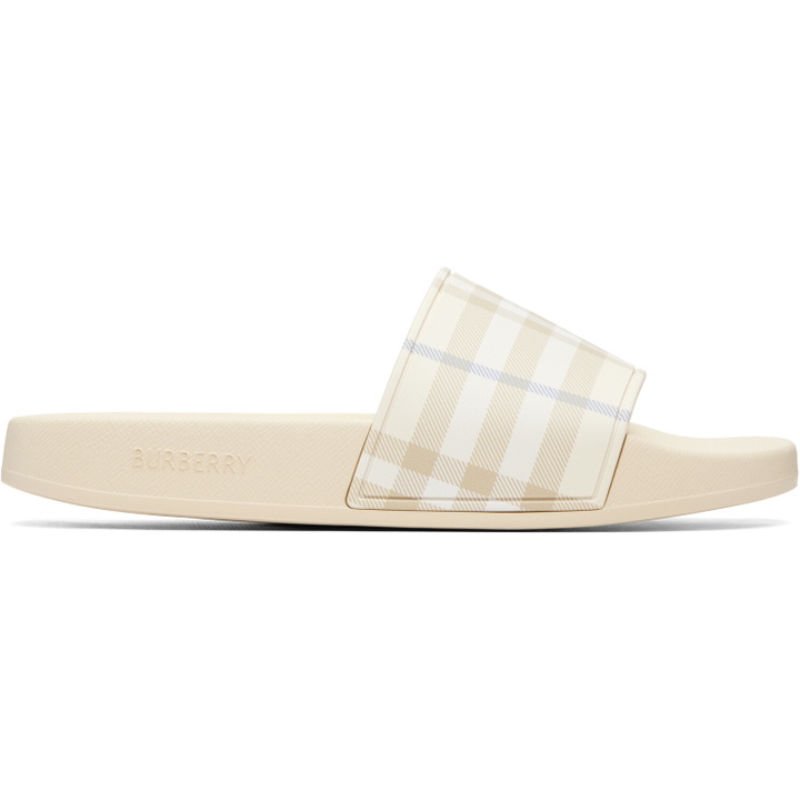 Photo: Burberry Beige Check Slides