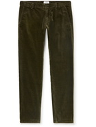 NN07 - Karl Straight-Leg Organic Cotton-Blend Corduroy Trousers - Green