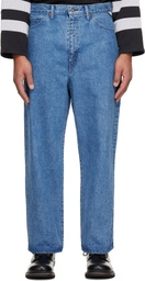 WTAPS Blue 'Blues Straight' Jeans