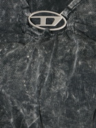 DIESEL - D-crespe Stretch Cotton Logo Mini Dress