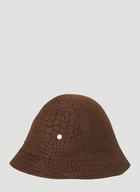 Renata Cloche Hat in Brown