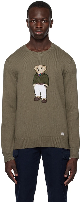 Photo: Ralph Lauren Purple Label Khaki Bear Sweater