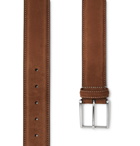 Anderson's - 4cm Brown Suede Belt - Brown