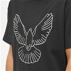 3.Paradis Men's Birds Outline T-Shirt in Black