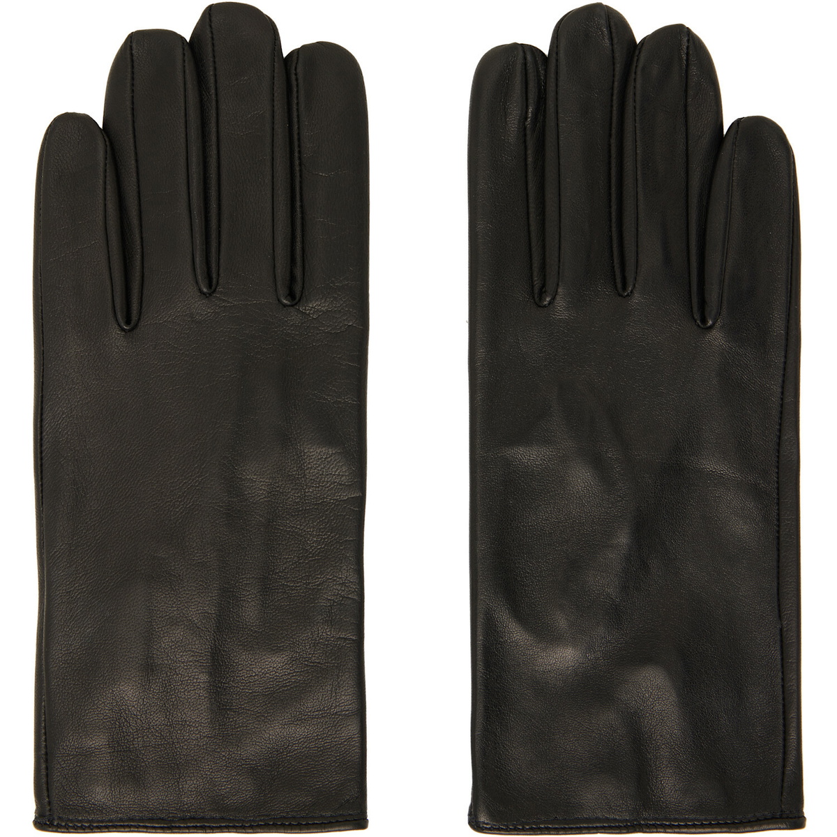 Ernest W. Baker Black Leather Gloves