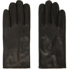 Ernest W. Baker Black Leather Gloves