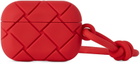 Bottega Veneta Red Intreccio AirPods Pro Case