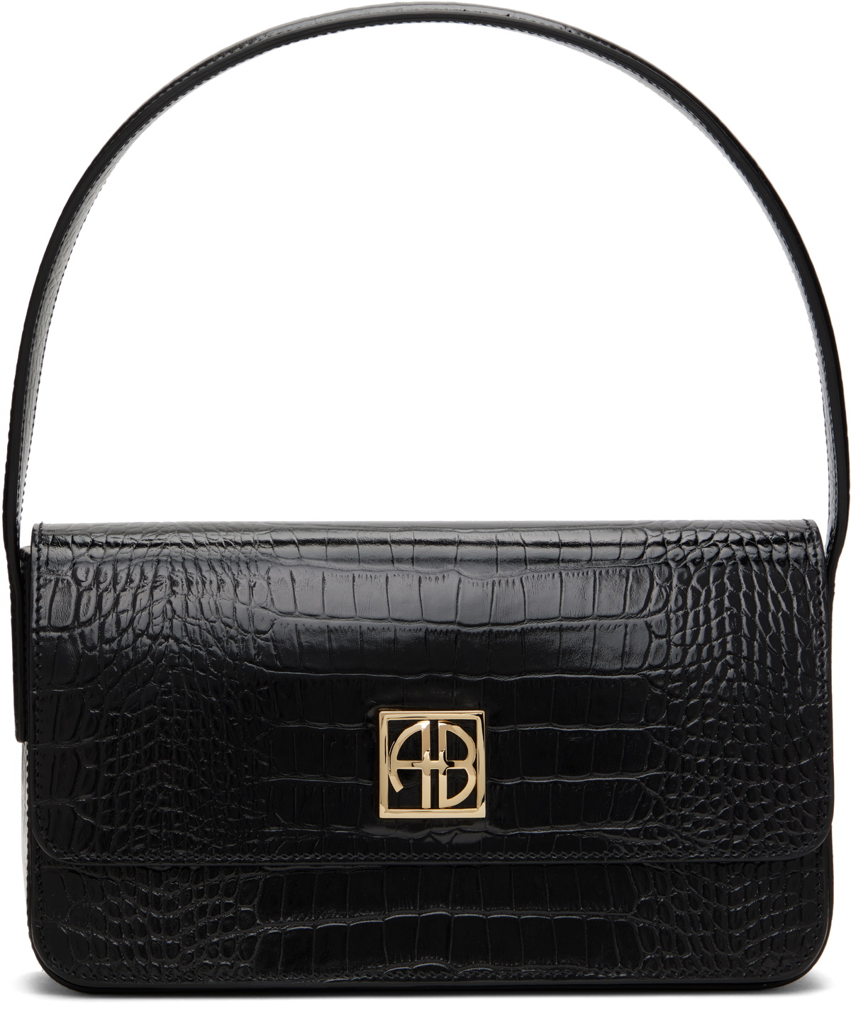ANINE BING Black Elly Shoulder Bag