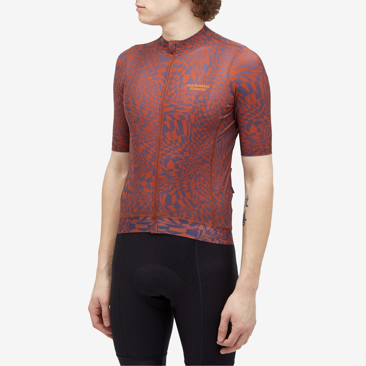 Pas Normal Studios Men's Essential Jersey in Check Dark Purple Pas